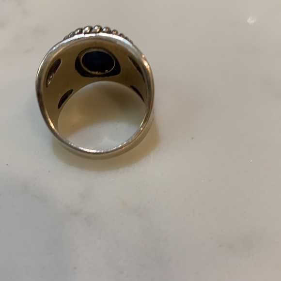 Sterling Lapis Ring - Picture 4 of 5